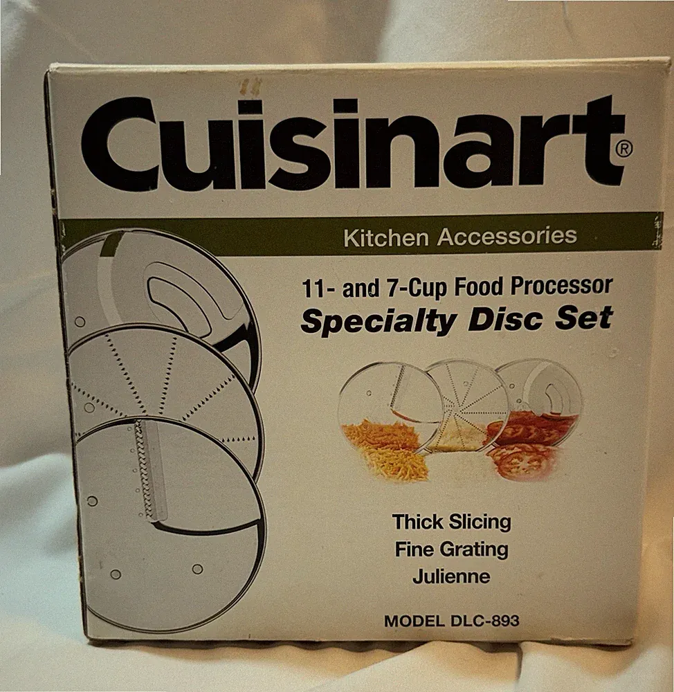 Cuisinart Specialty Disc Set DLC-893 For 7 & 11 Cup DLC-10 DLC-8 Food Processors
