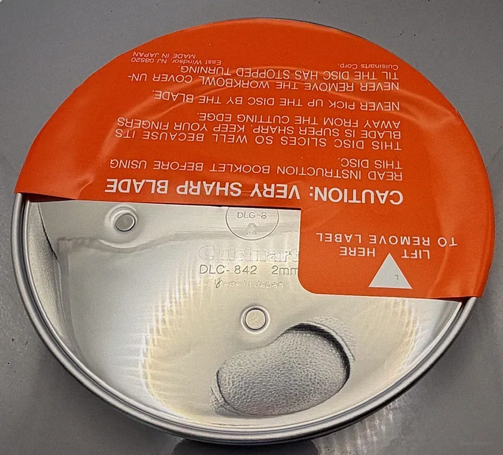 Cuisinart Thin Slicing Disc DLC-842 2mm DLC-8-2 Replacement Part Japan New