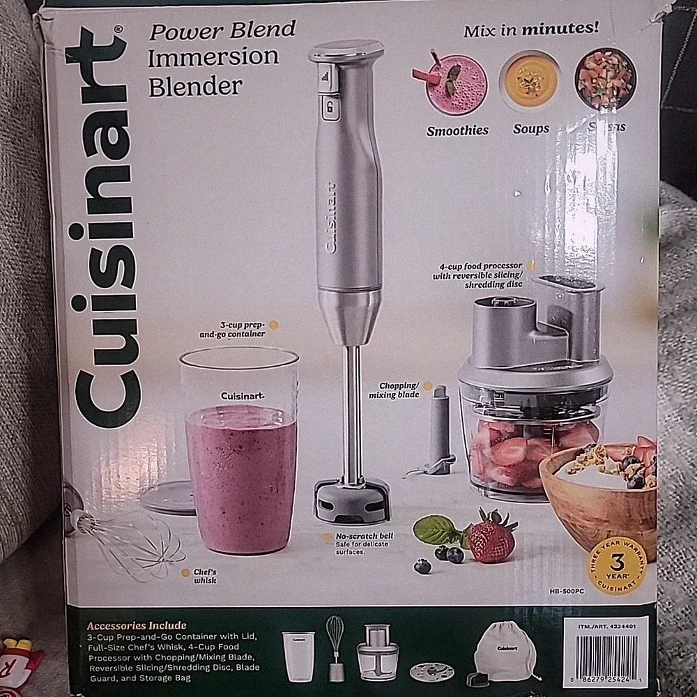 Cuisinart Variable Speed Immersion Blender with Food Processor Lightly Used