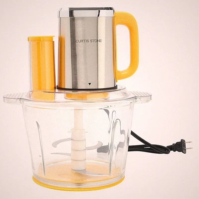 **Curtis Stone 13-Cup Electric Chop Master Food Processor w/Blades—Sunflower