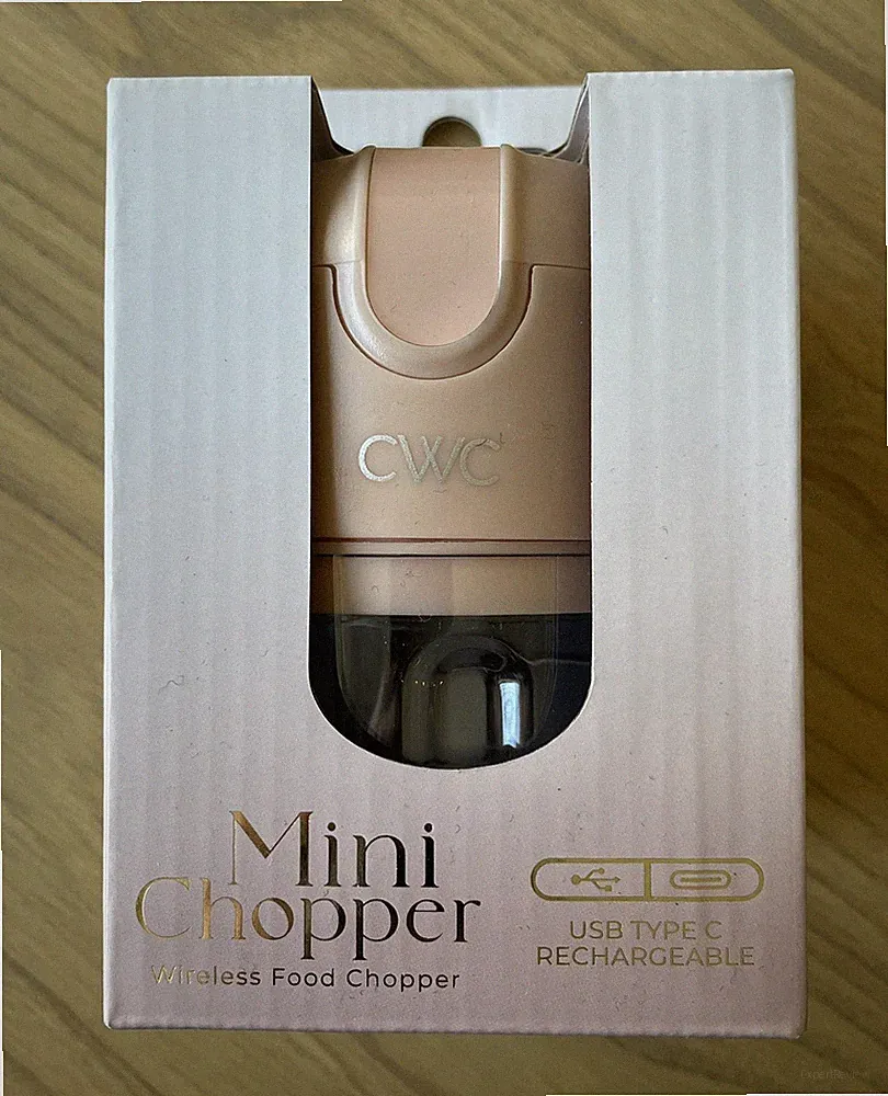 CWC USB Type-C 8.0 oz Capacity Wireless Mini Food Chopper - Rose Gold New Sealed