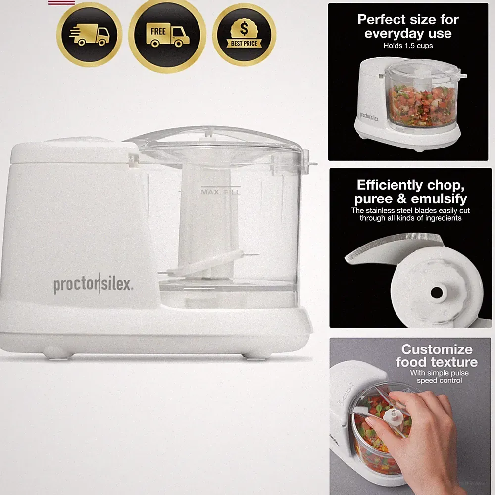 Durable Electric Vegetable Chopper & Mini Food Processor