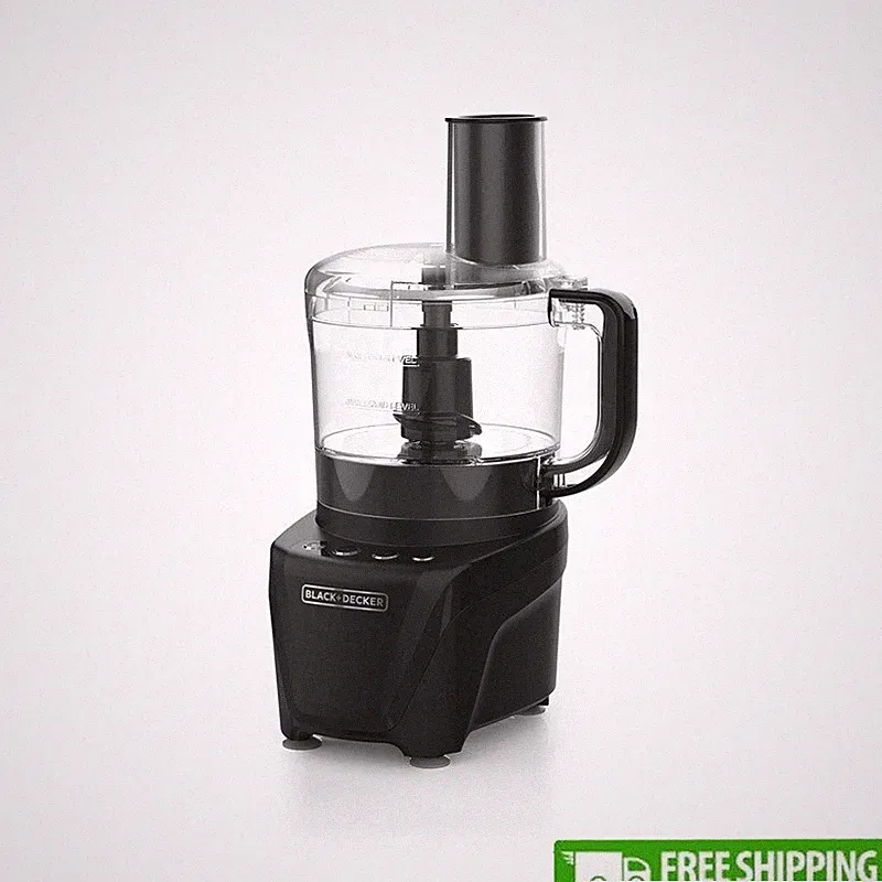 Easy Assembly Food Processor 8 Cup 850W Stainless Steel S Blade Dishwasher Safe