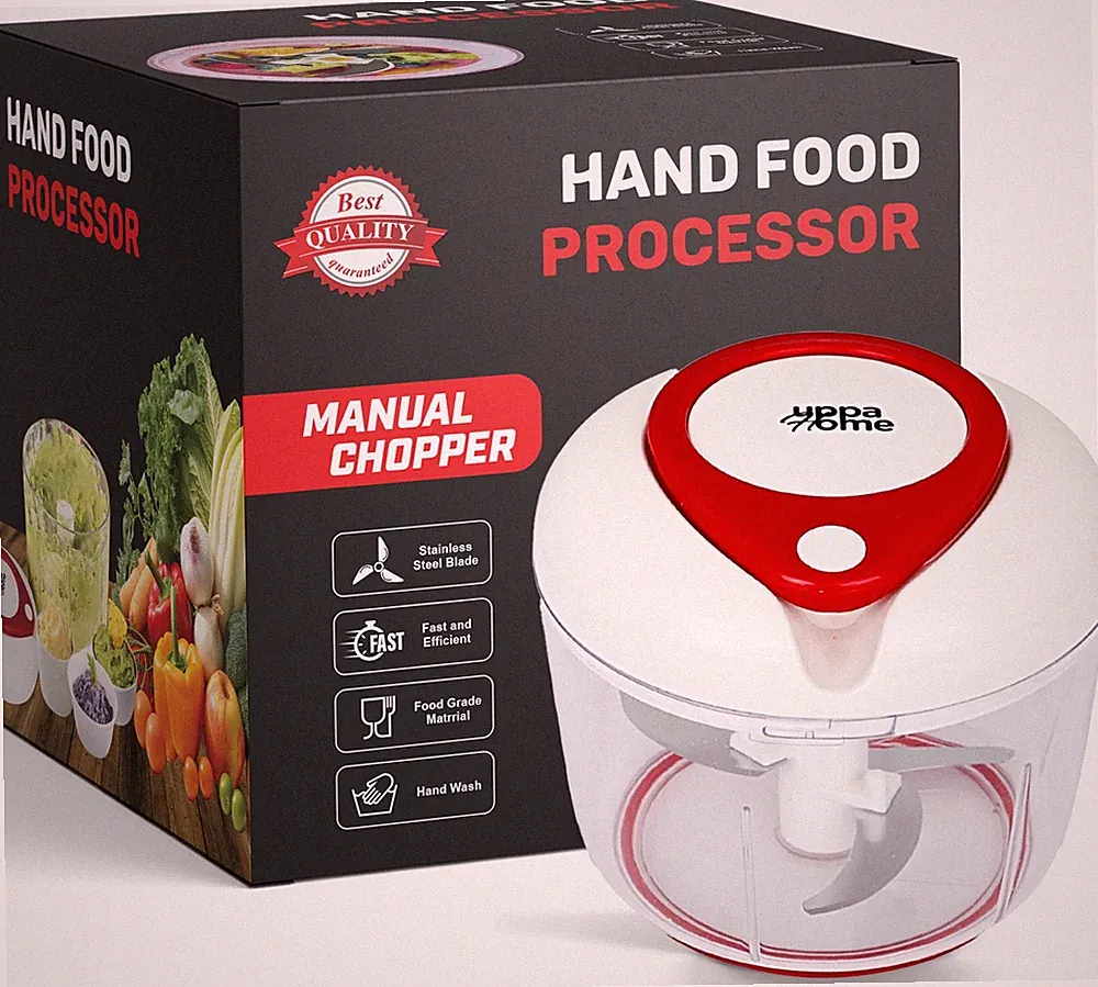 Easy String Pull Food Chopper | Manual Food Processor for Chopping, Dicing