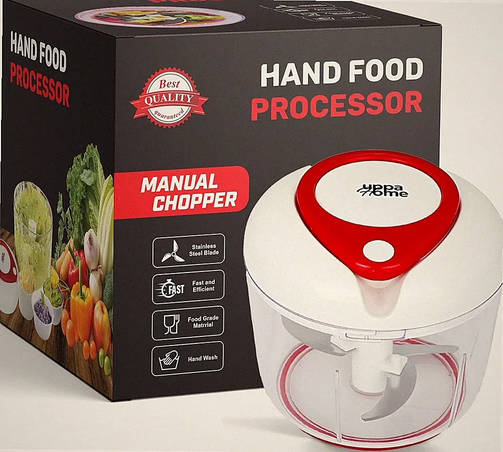 Easy String Pull Food Chopper | Manual Food Processor for Chopping, Dicing, and