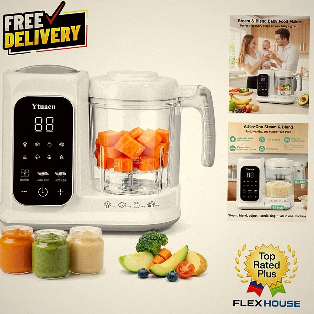 Effortless Healthy Baby Food Maker: Large Capacity with Auto Cleaning Feature