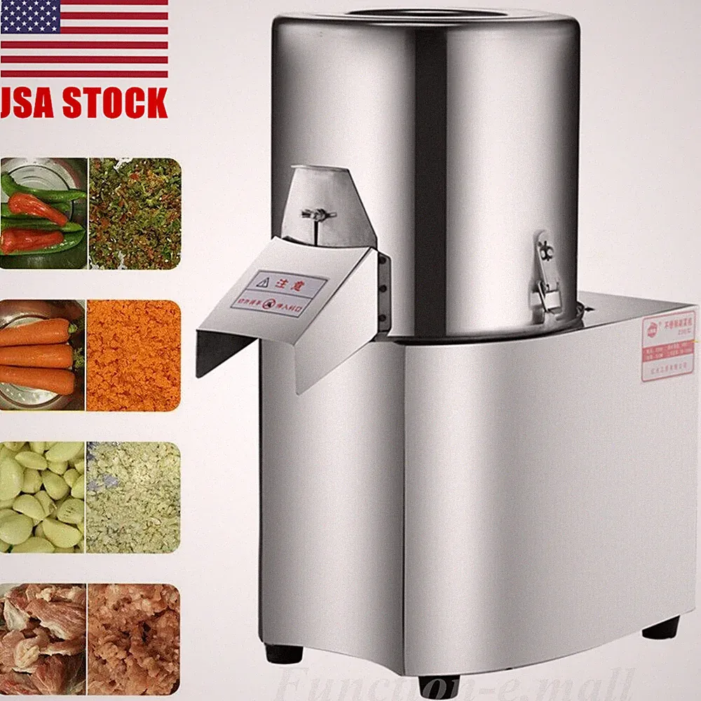 Electric Commercial Vegetable Chopper Cutting Machine Food Processor 600W 110V