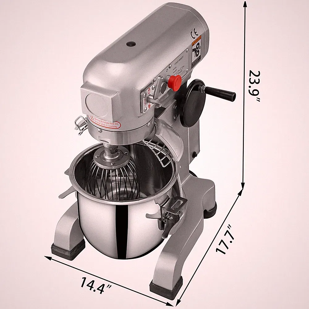 Electric Dough Machine Stainless Steel Kitchen Whisk Mixer Processor Blender 10L