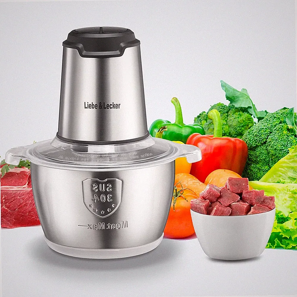Electric Food Chopper, 350W Food Processor with 8-Cup Bowl