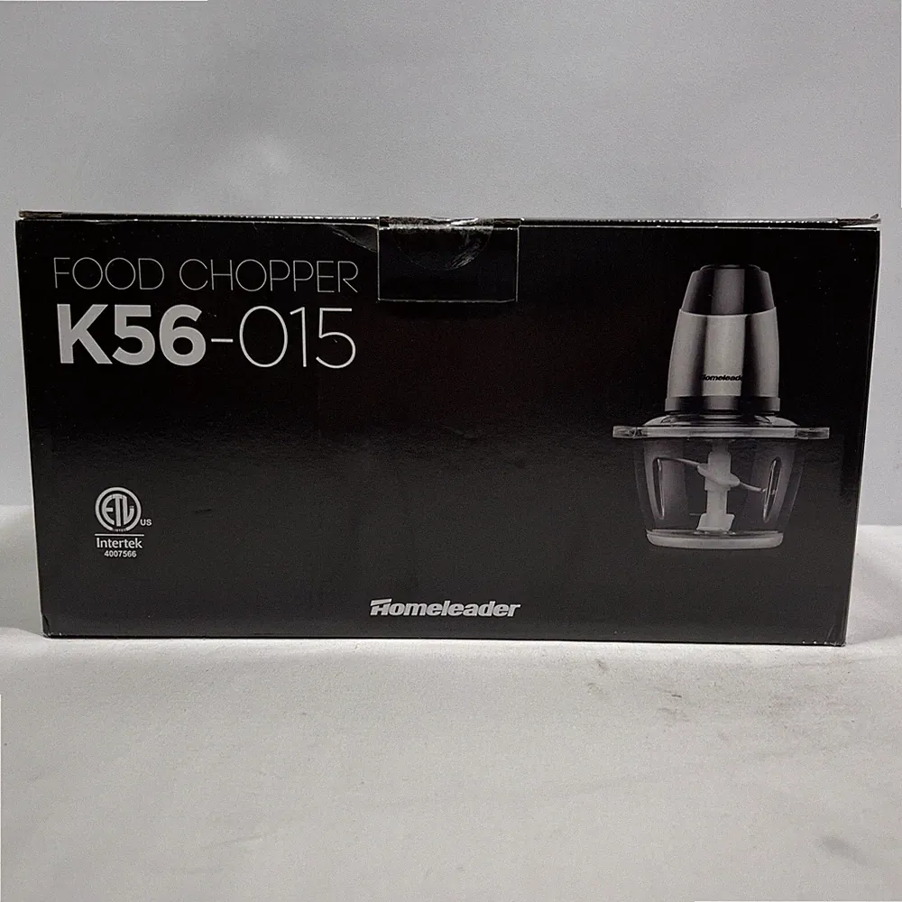 Electric Food Chopper, 5-Cup Food Processor by Homeleader, 1.2L Glass Bowl ~ NEW