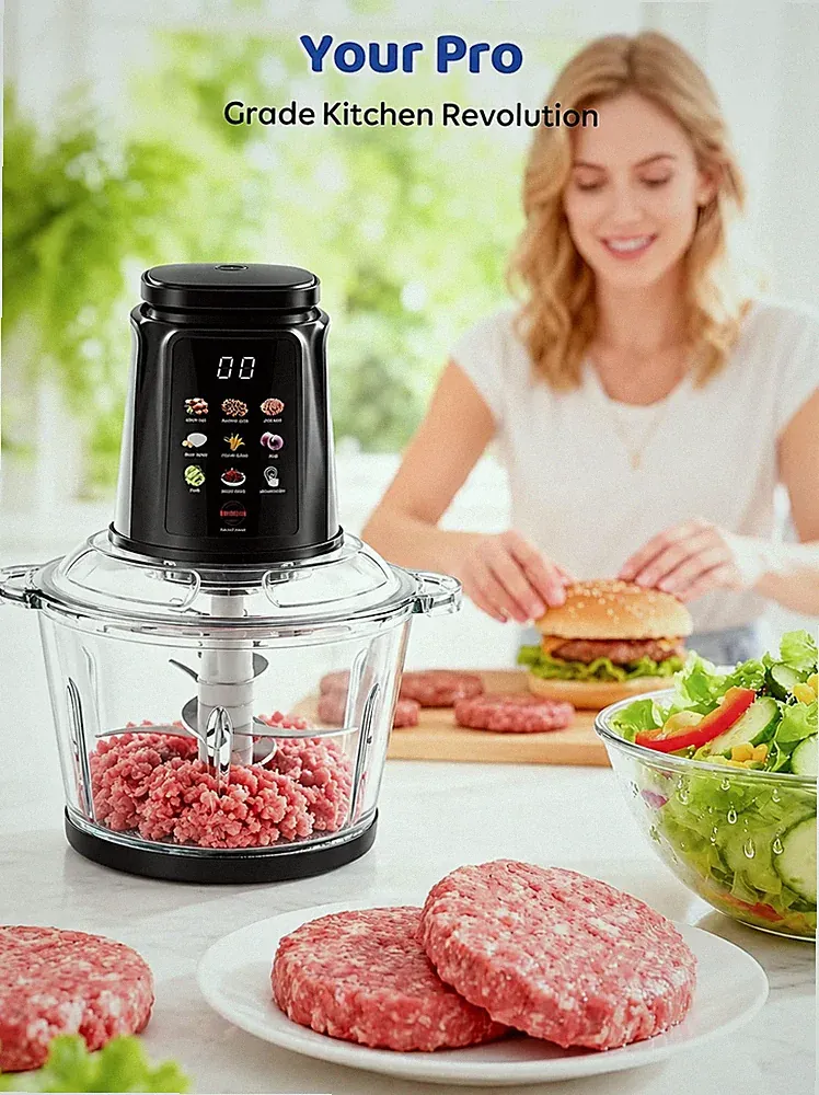 Electric Food Chopper & Meat Grinder, 3L Large Capacity Kitchen Processor