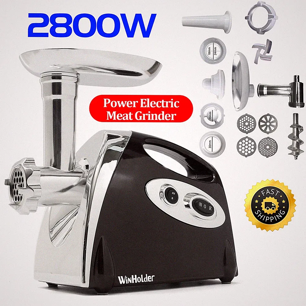 Electric Food Chopper Meat Grinder & Vegetable Chopper Food Processors 2800w