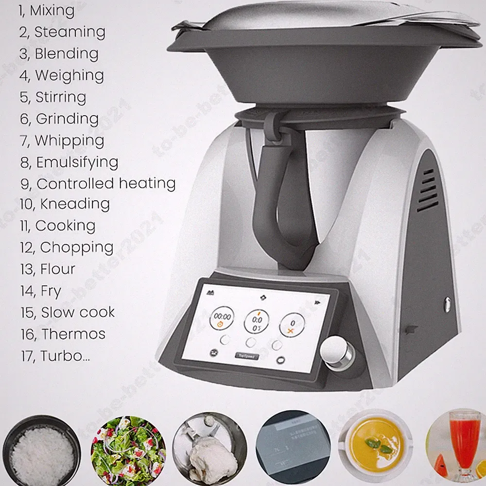 Electric Food Chopper Processor Meat Grinder Blender Slicer Dicer Kitchen Hom