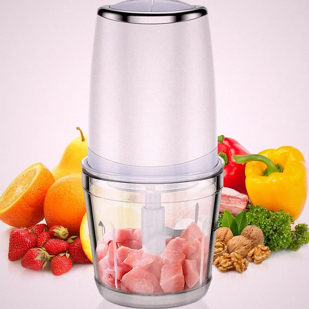 Electric Food Chopper with 2.5 Cup Glass Bowl, Mini Food Processor for Vegetable
