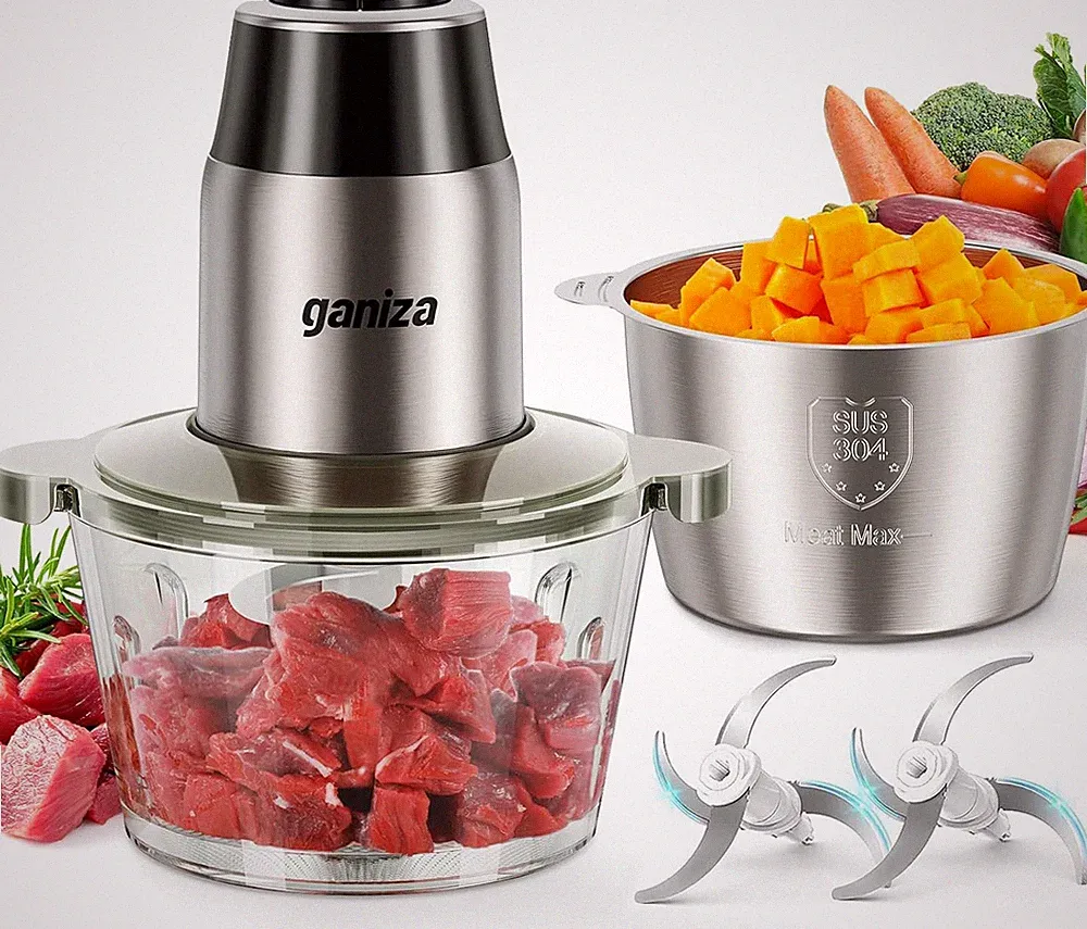 Electric Food Processor Meat Grinder Vegetable Chopper 450W 16 Cup
