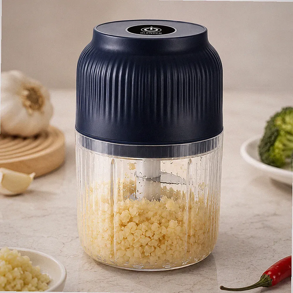 Electric Garlic Chopper 400ml 6-Blade USB Mini Food Processor 13cm / 5.1"
