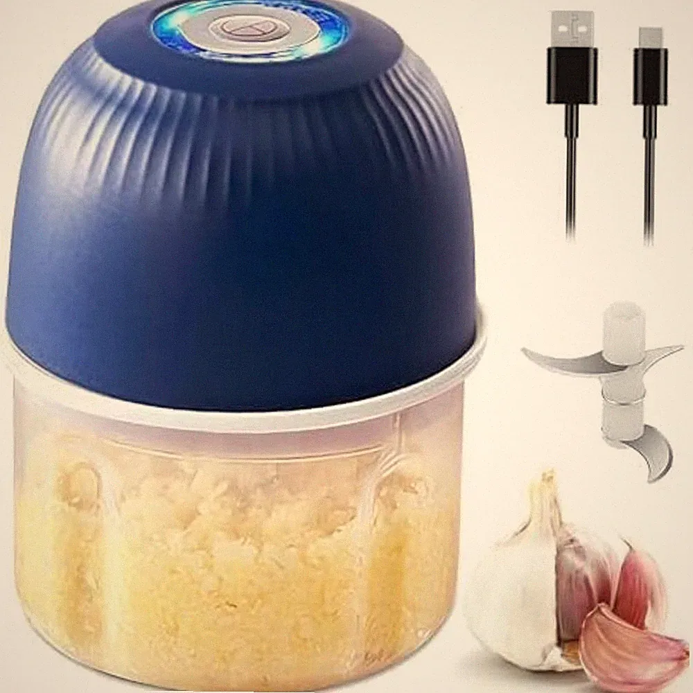 Electric Garlic Chopper Mini Food Processor Seasoning Spice Chopper