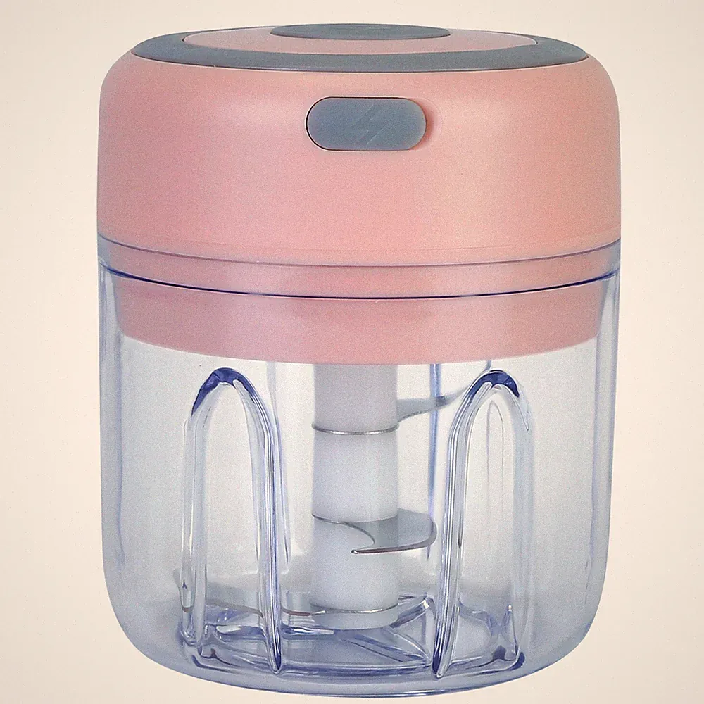 Electric Garlic Chopper USB Rechargeable Onion Meat Grinder Mincer Blender Mixer