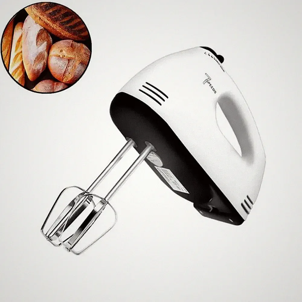 Electric Handheld Egg Beater Whisk Blender Home Kitchen Food Mixer 7 Speed Food