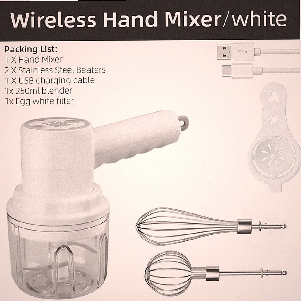 Electric Kitchen Food Chopper Mini Garlic Masher crusher USB Portable Meat Grind