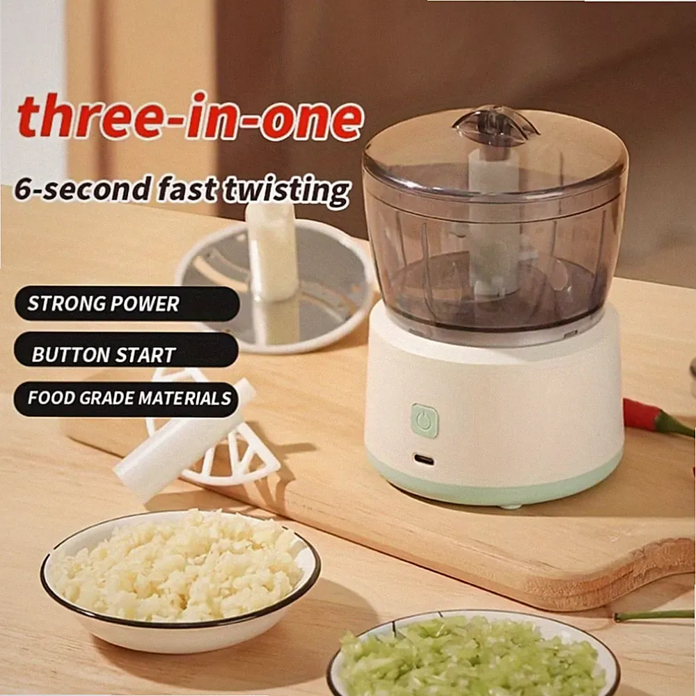 Electric Meat Grinder Food Processor Masher Portable Mini Food Machine