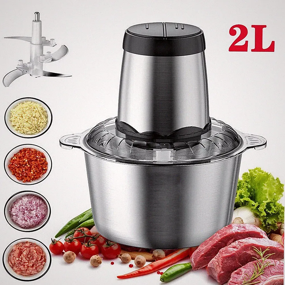 Electric Meat Grinder Mincer Mixer Kitchen Blender Mini Food Chopper Processor