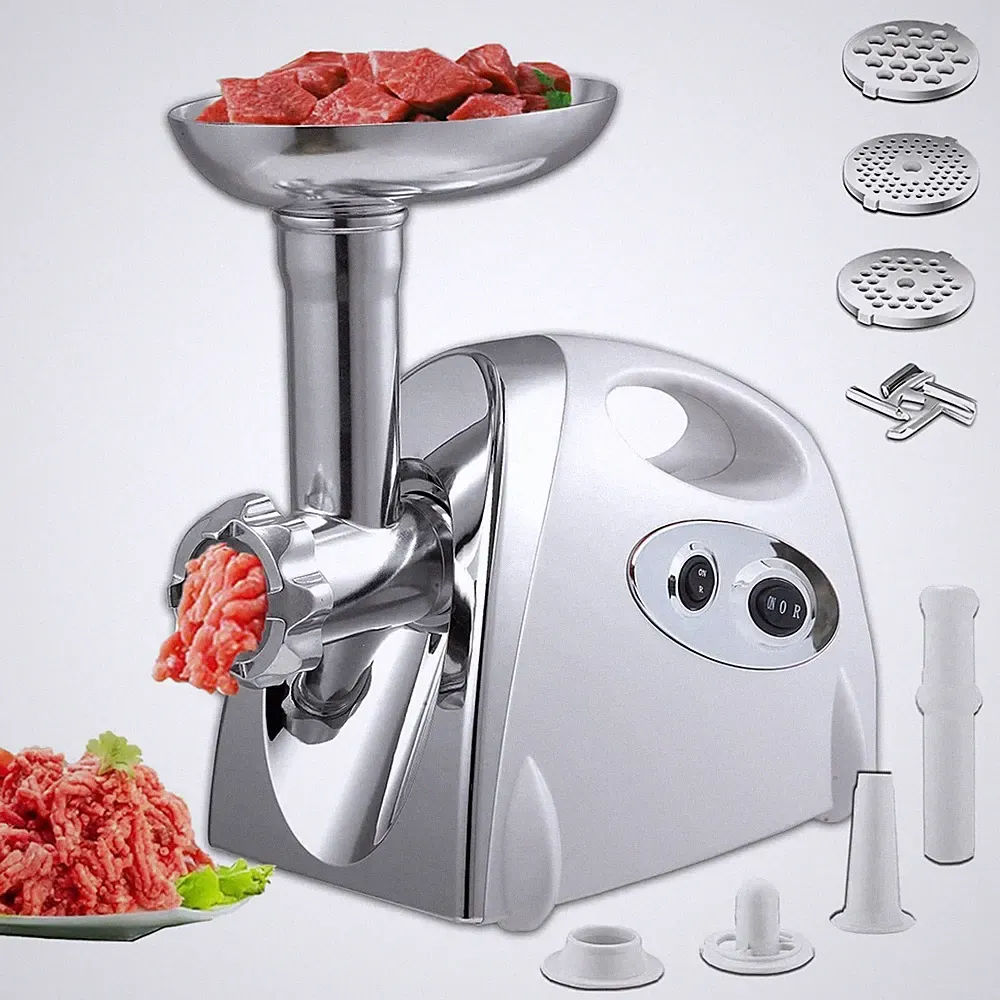 Electric Meat Grinder Sausage Stuffer Mincer Food Processor Heavy Duty 800W 110V