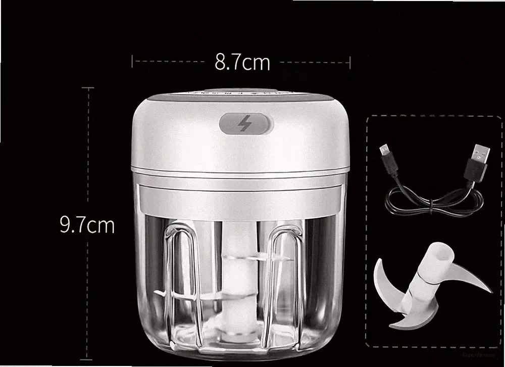 Electric Mini Food Chopper, Small Food Processor , Veggie, Ginger, Fruit Blende
