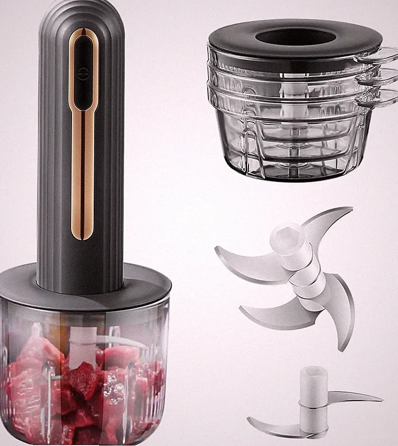 Electric Mini Food Processor, 4-Cup Portable USB Small Food Processor, Garlic Mi