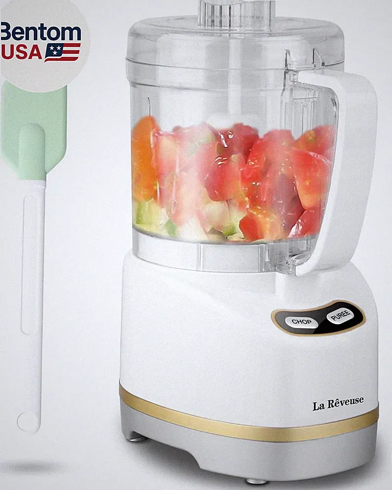 Electric Mini Food Processor Small Chopper 200 Watts 2-Cup Prep Bowl for Mincing