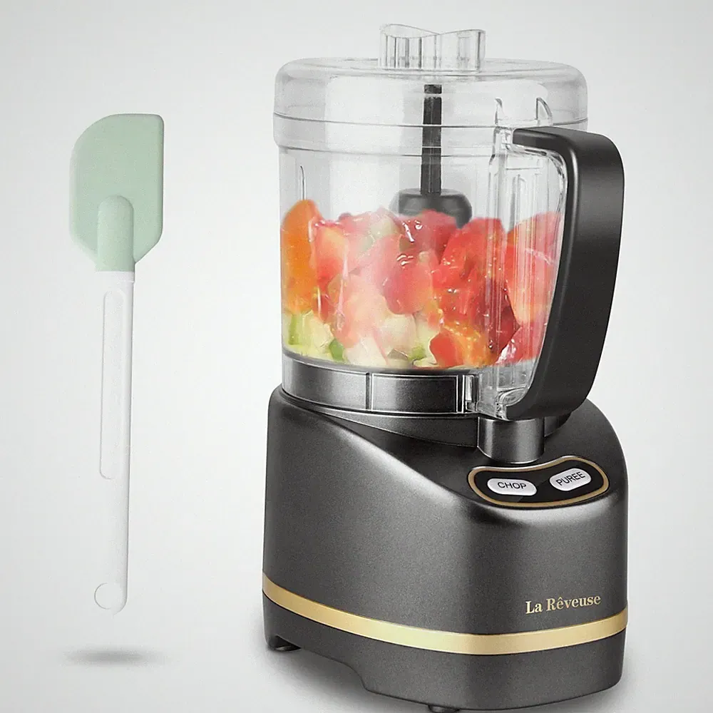 Electric Mini Food Processor with 200 Watts 2-Cup Prep Bowl for Mincing Chopp...