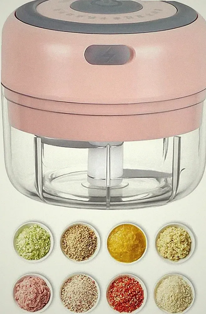 Electric Mini Garlic Chopper 100ML USB Food Processor Garlic Mincer