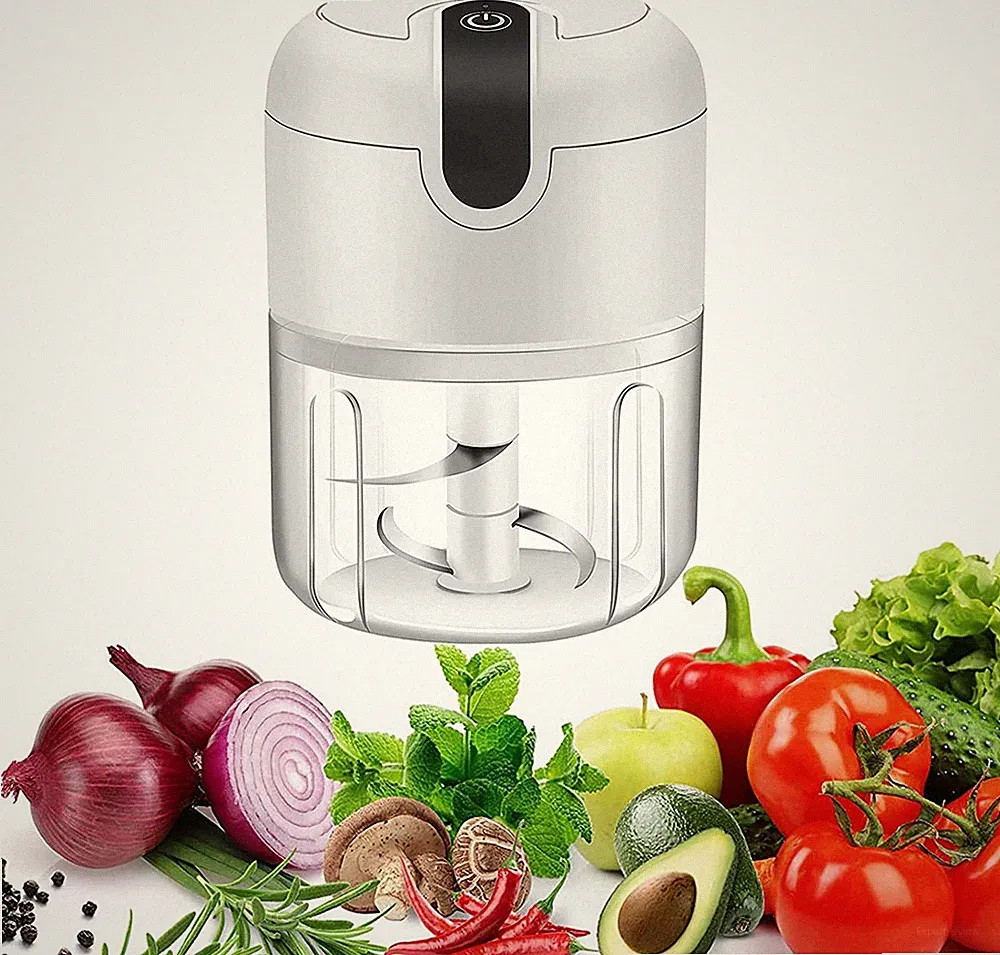 Electric Mini Garlic Chopper,Food Processor,Portable Cordless Garlic Mincer Mash