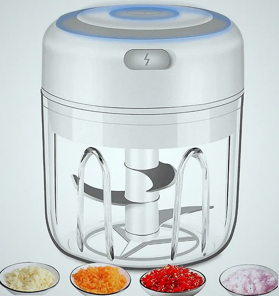 Electric Mini Garlic Chopper Meat Grinder Crusher for Nut Vegetable Fruit Food