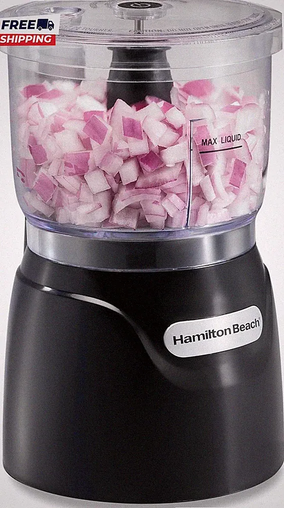 Electric Vegetable Chopper & Mini Food Processor 3-Cup 350 Watts