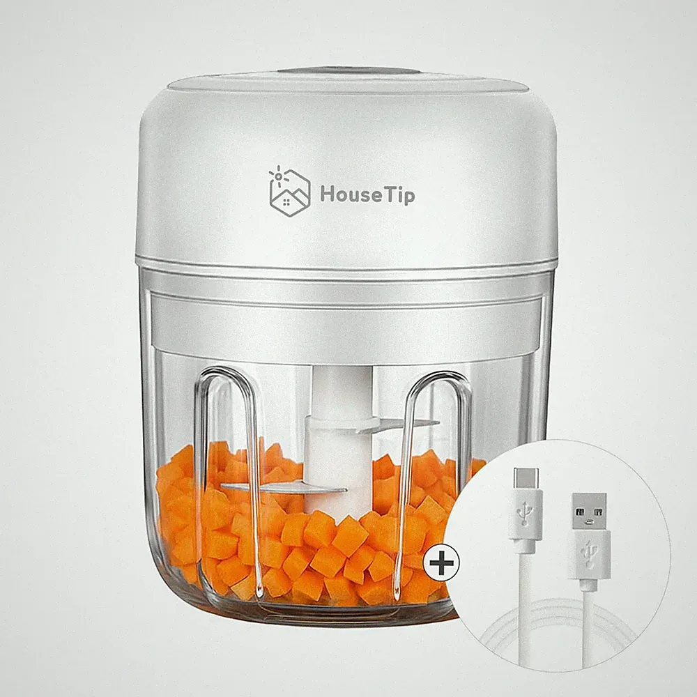 Electric Vegetable Chopper, Mini Food Processor 8.5oz(250ml) – Rechargeable,...
