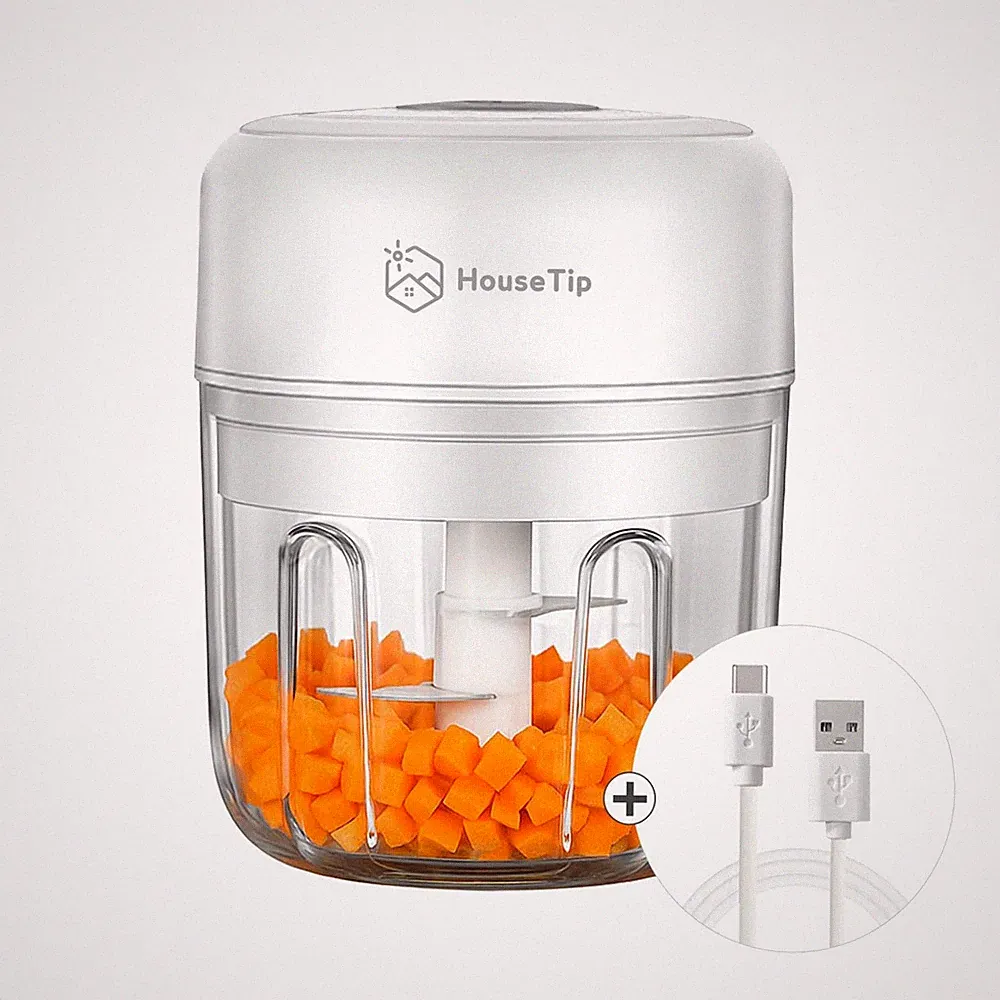 Electric Vegetable Chopper, Mini Food Processor 8.5oz(250ml) – Rechargeable,...