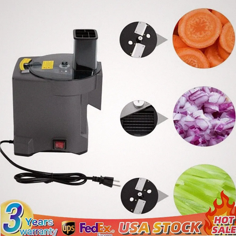 Electric Vegetable Fruit Chopper Cutter Food Onion Dicer Slicer Machine Durable