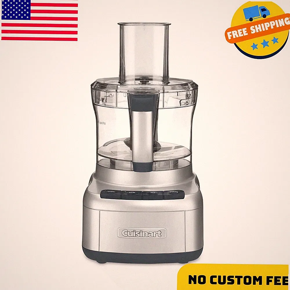 Elemental 8-Cup Food Processor, Silver