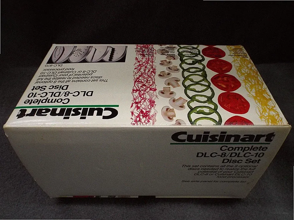 Empty Box-Cuisinart DLC-8-10 Food Processor Disc Blade Kitchen Attachment 1980s