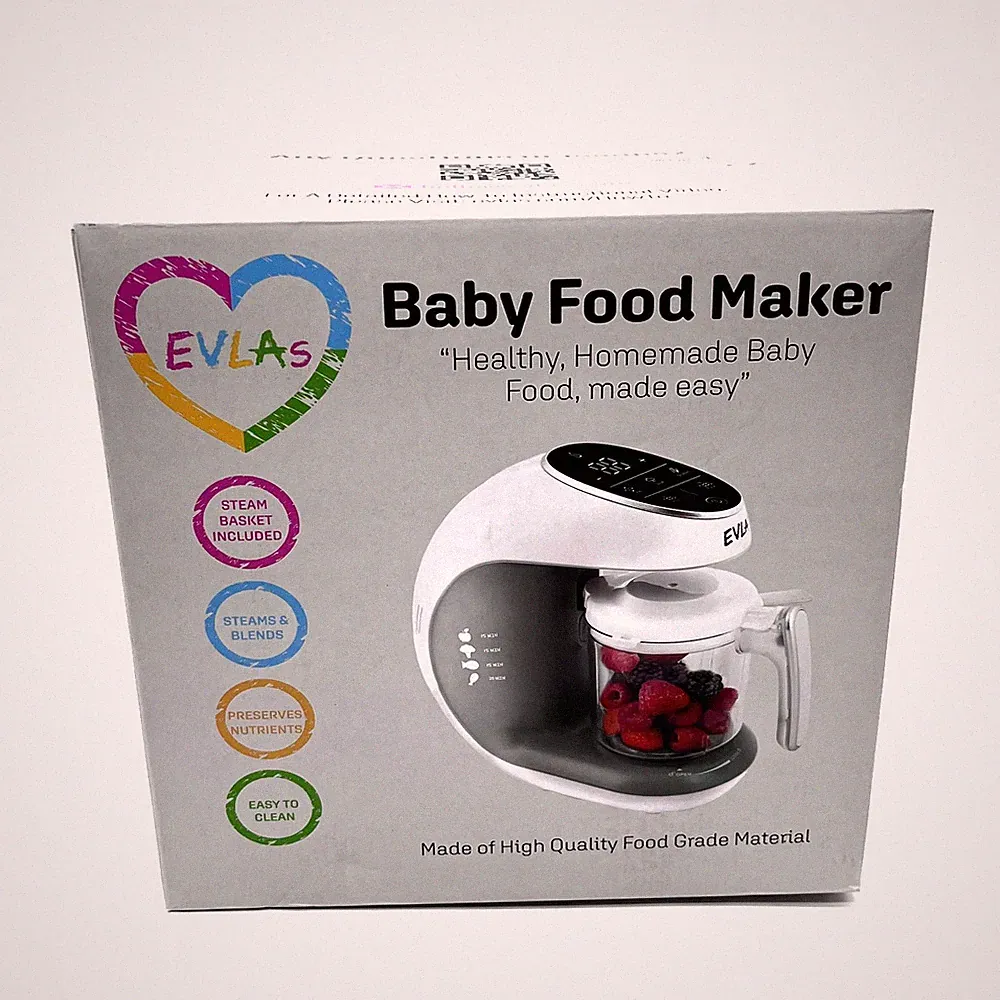 Evlas Homemade Baby Food Maker/Steamer/Blender with Touch Screen Control