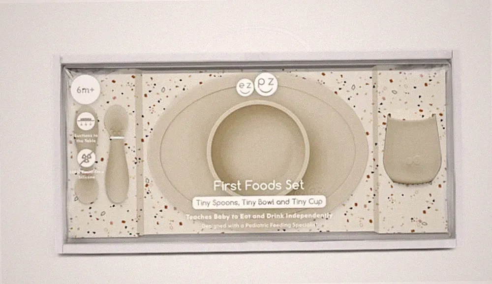EZPZ Silicone Babies First Food Set- Oat