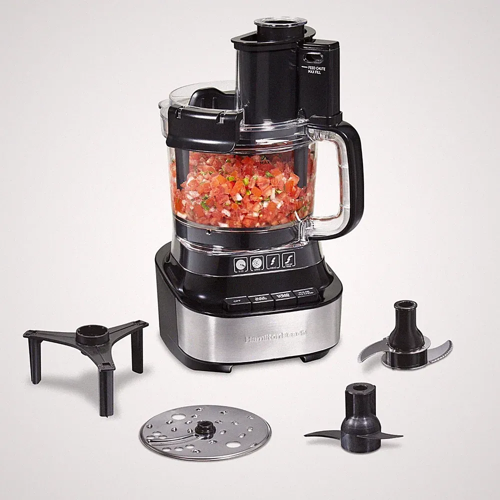 FLASHSALES - Hamilton Beach Stack & Snap 10-Cup Food Processor Black