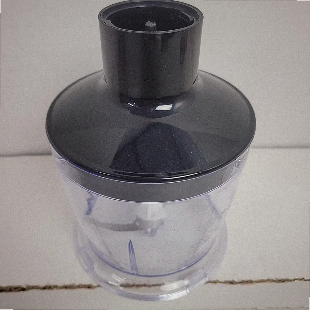 Food Chopper Processor Attachment 12.5oz Bowl Jar For Hand Immersion Blender