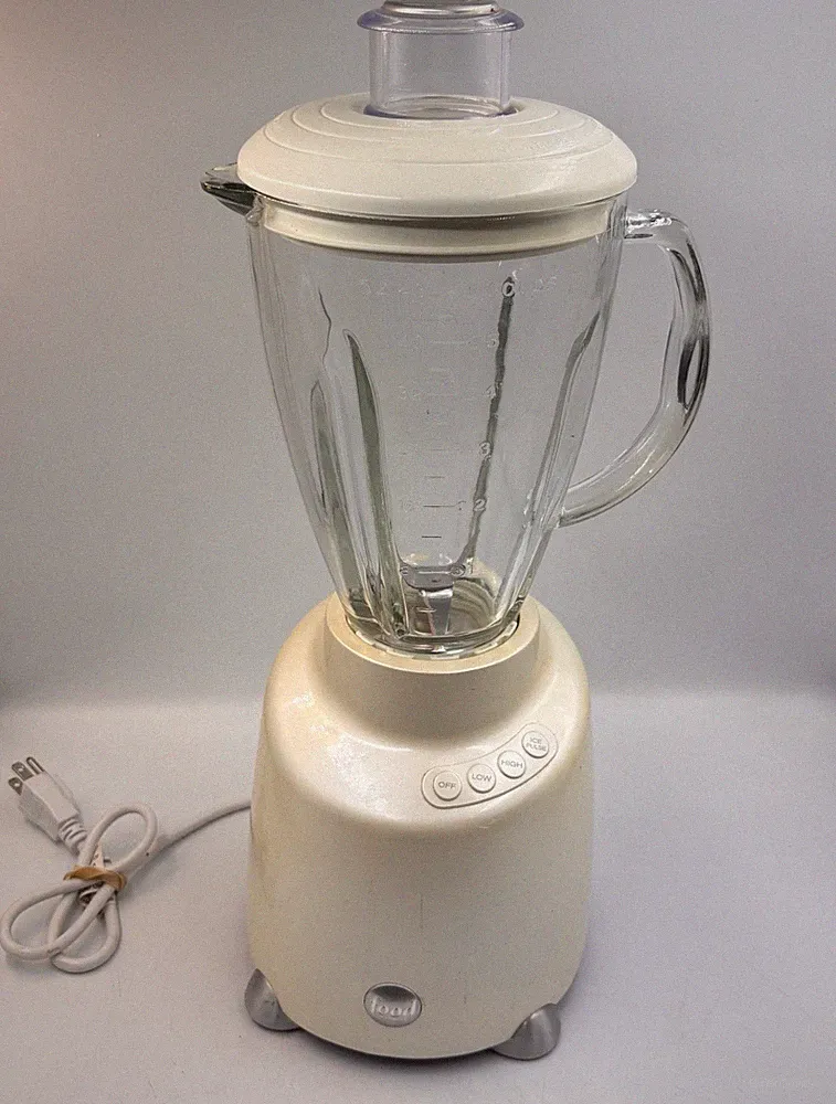 Food Network Beige Professional Heavy Duty 3 Speed Countertop Blender 48oz/6 Cup