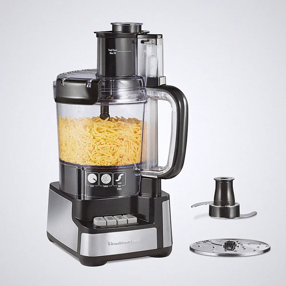 Food Processor 12 Cup Stack Snap Vegetable Chopper Hamilton Beach