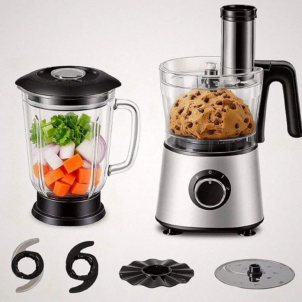 Food Processor 2 Cup, Electric 1.5L Food Chopper for Meat, Vegetables, Dough, Pu