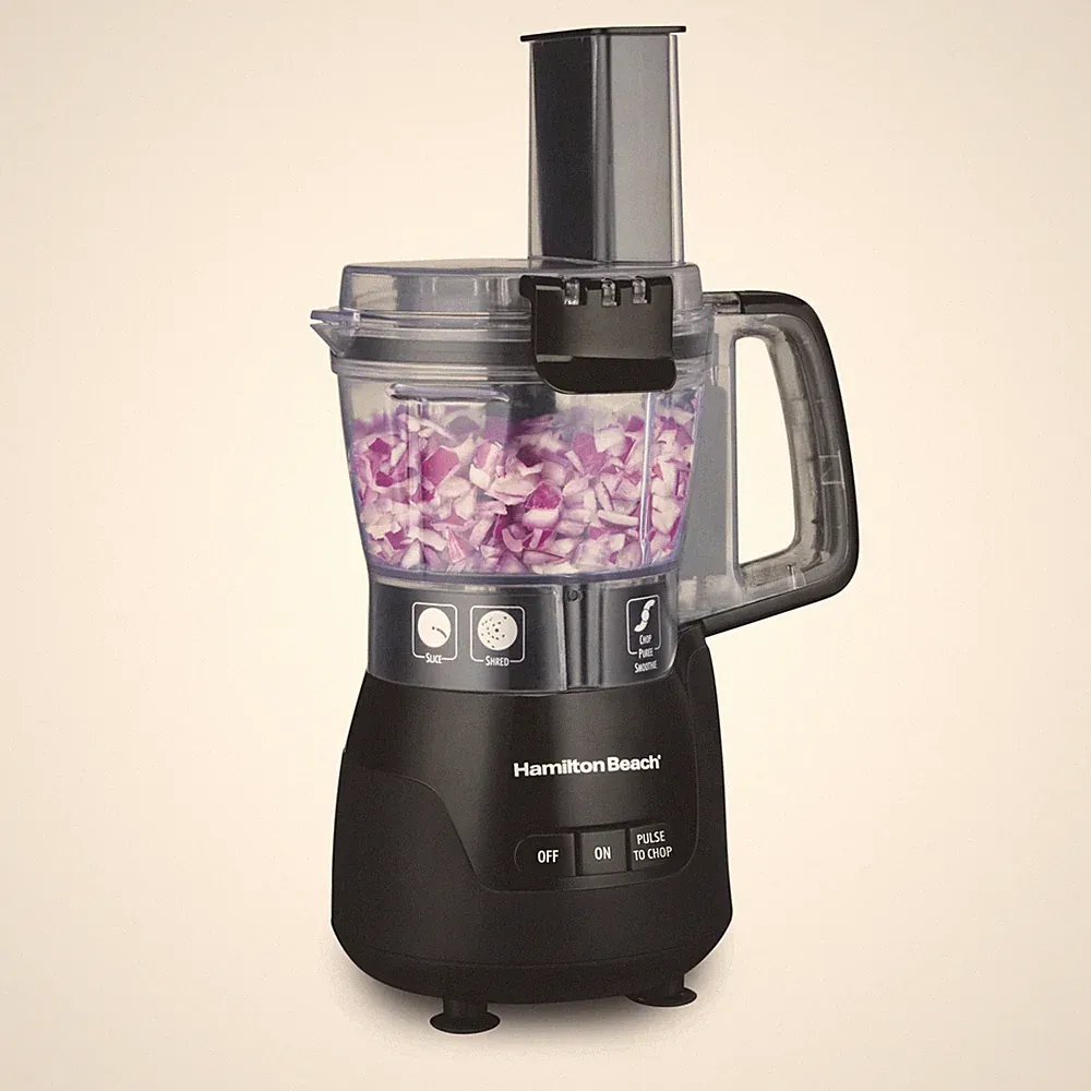Food Processor 4 Cup 250W Stack Snap Chopper Black Hamilton Beach Mini