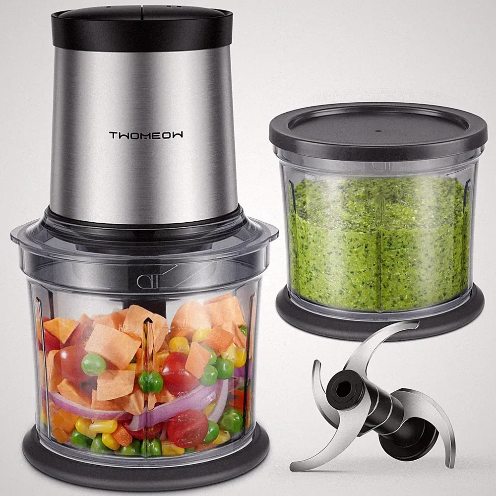 Food Processor 4 Cup, Electric Food Chopper, Small but PowerfulMeat Grinder wi
