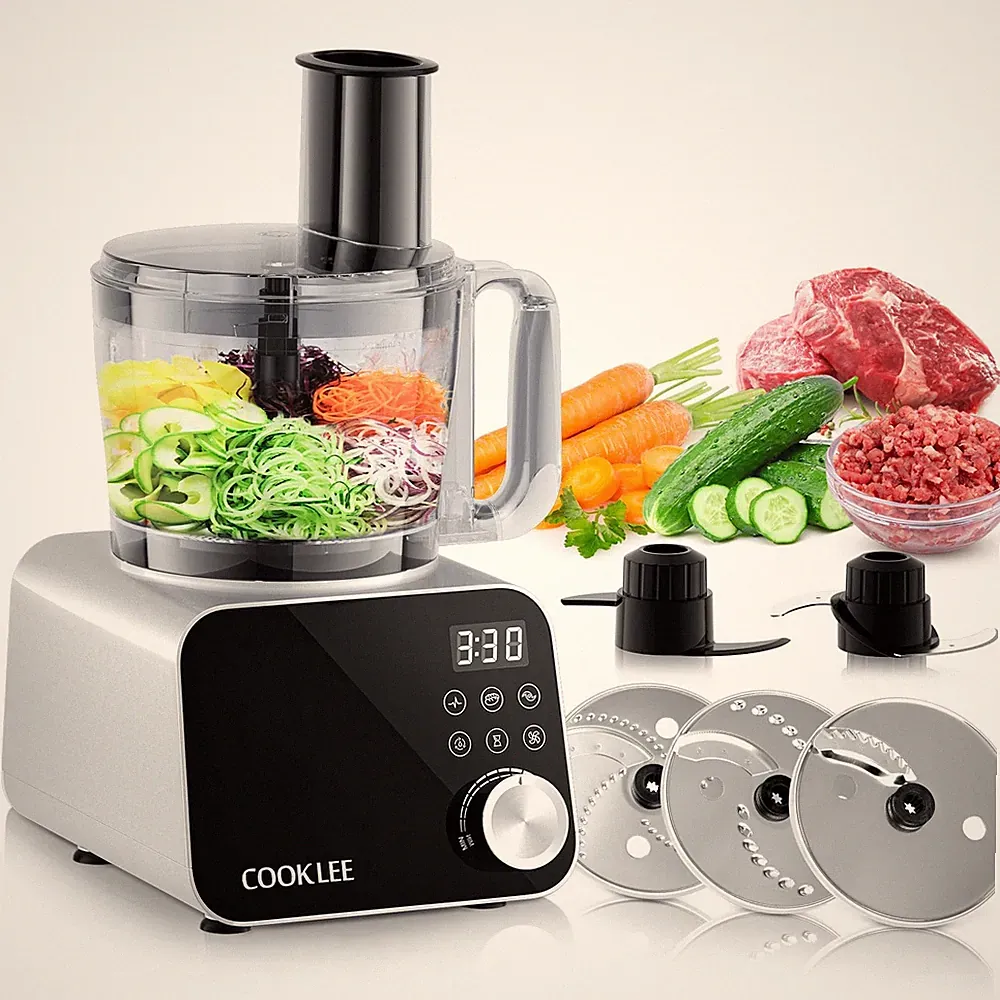 Food Processor, 600 Watts, 6 Functions Electric Food Chopper for Chopping, Mi...